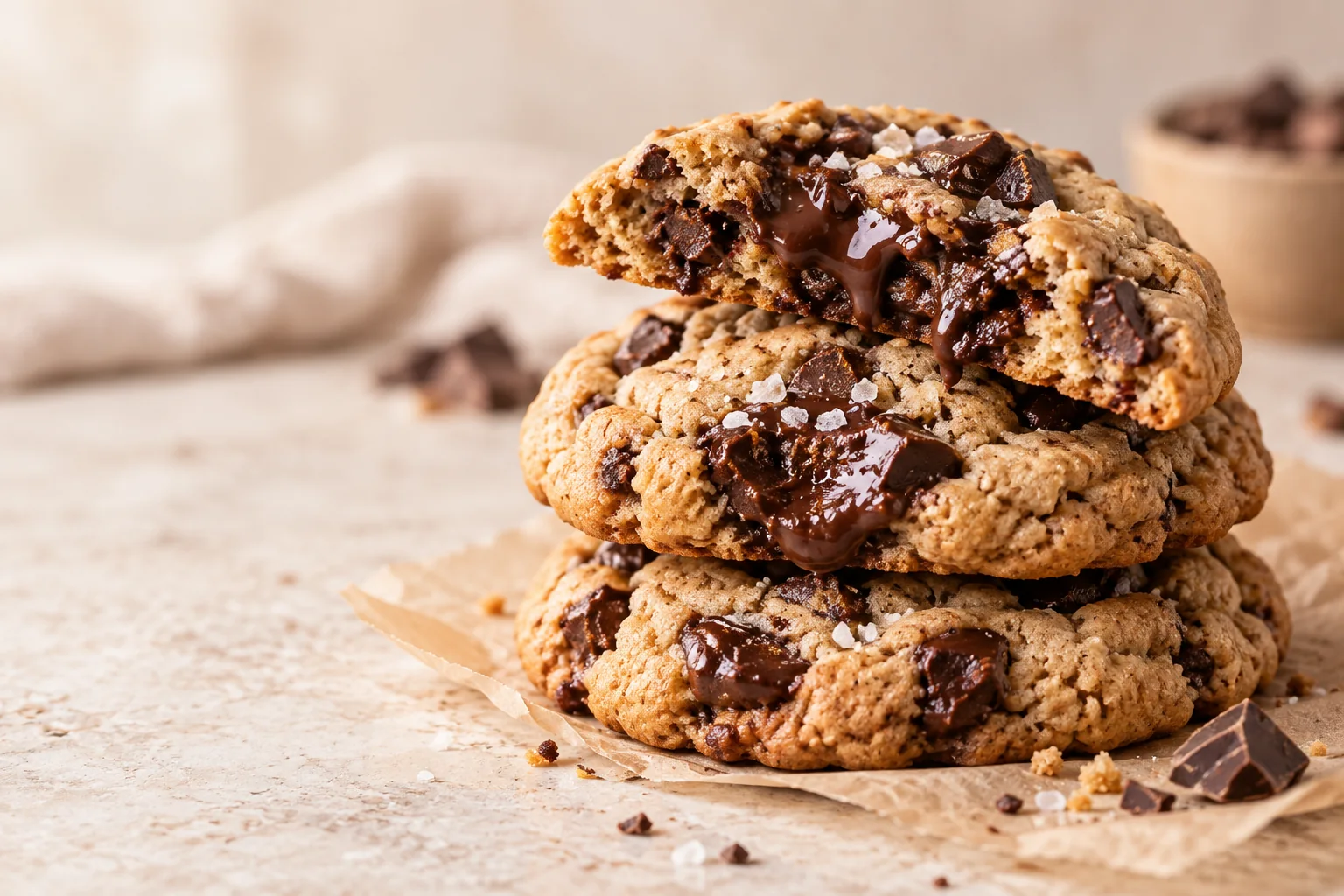 Cookies artesanales con chocolate