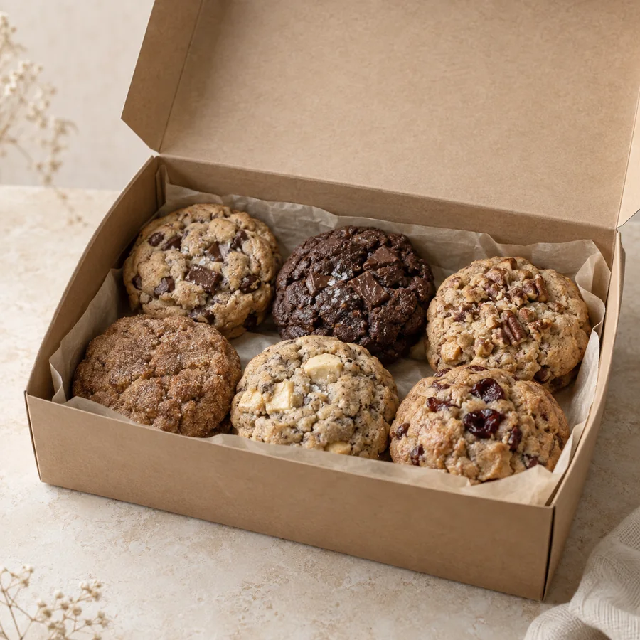 Caja de 6 Cookies, fotografía de producto
